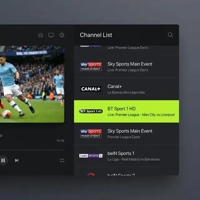 Übersicht der Live-TV-Sender — HermesTV